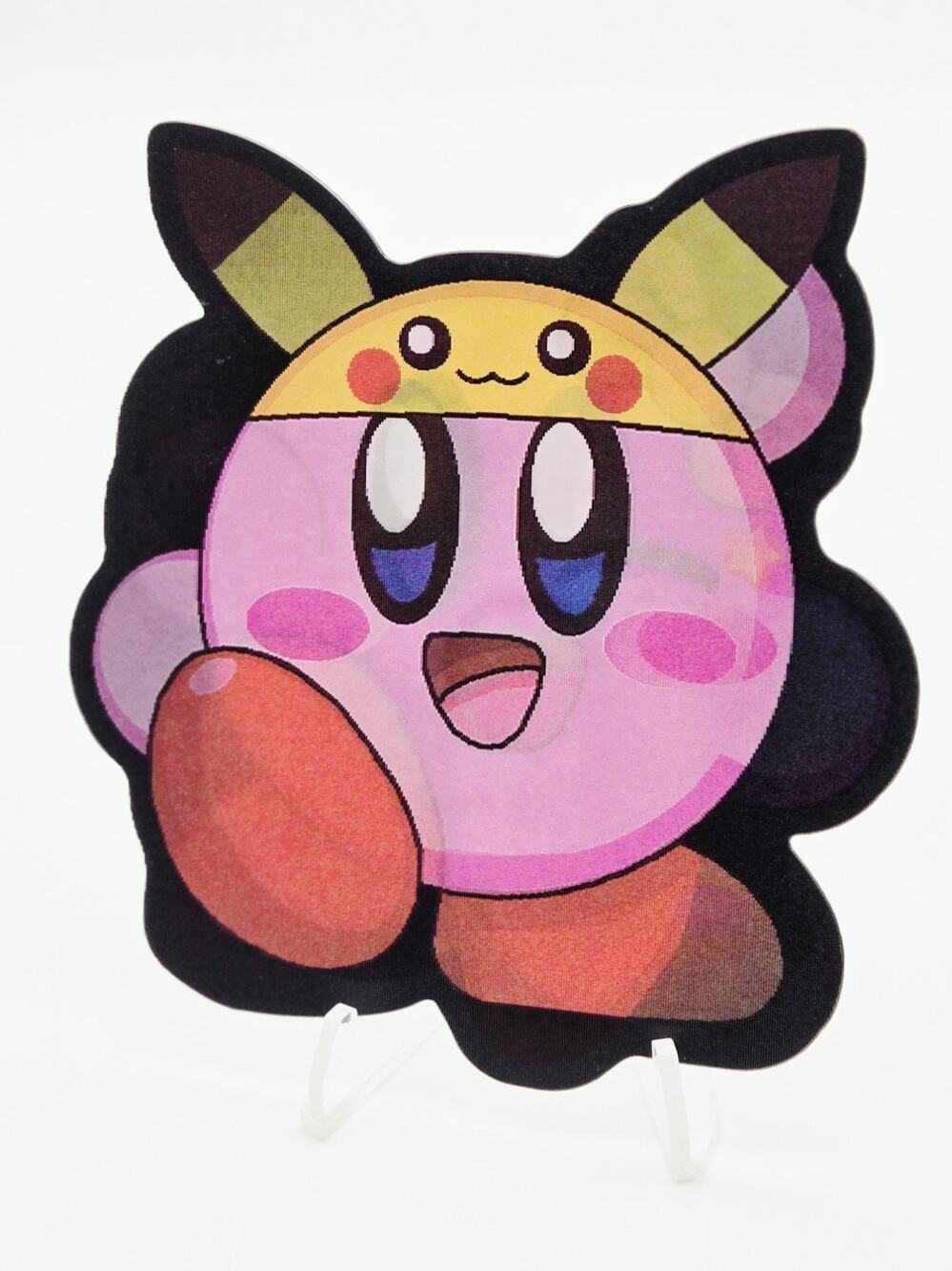 Kirby Pokemon Pikachu 3D Motion Lenticular Car Decal Sticker Peeker